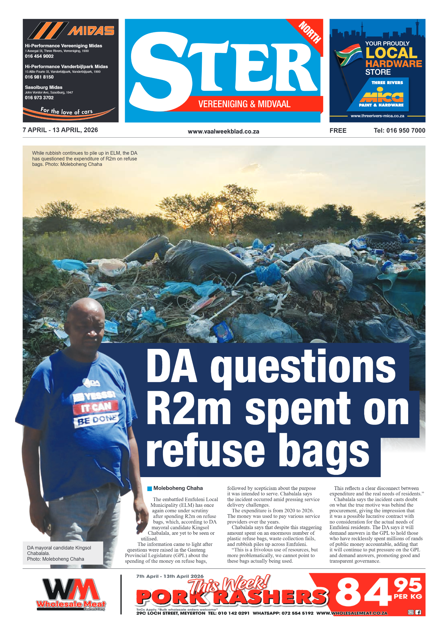 7 April – Ster North page 1