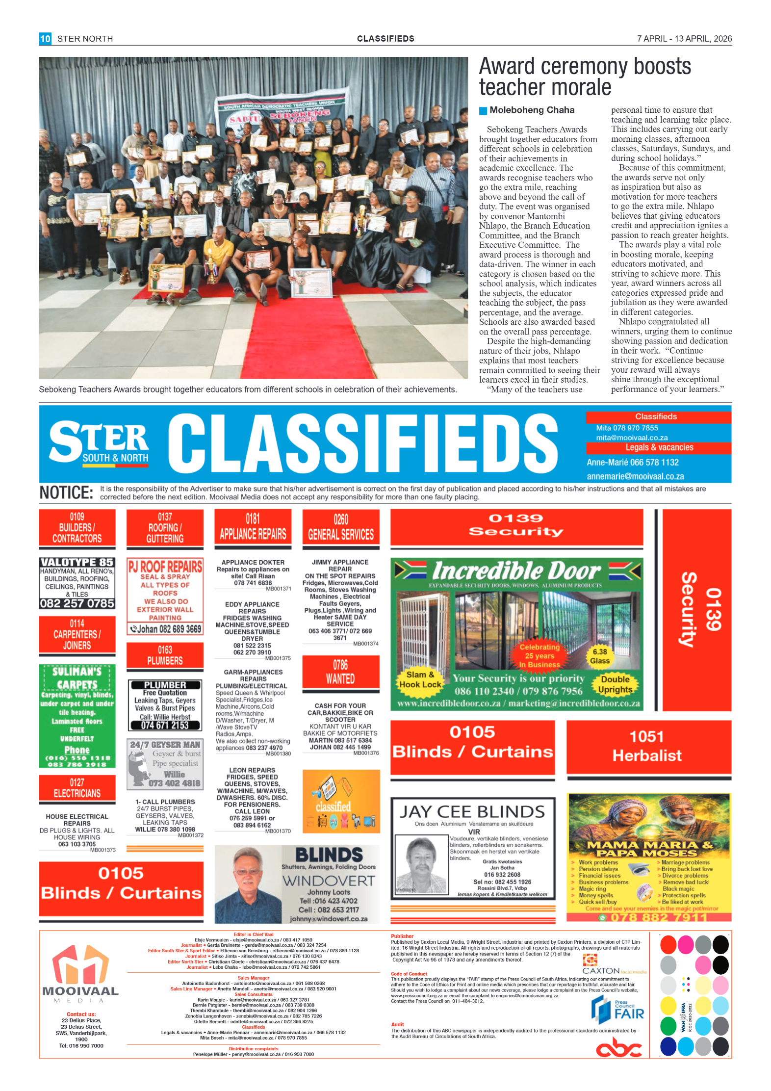 7 April – Ster North page 10