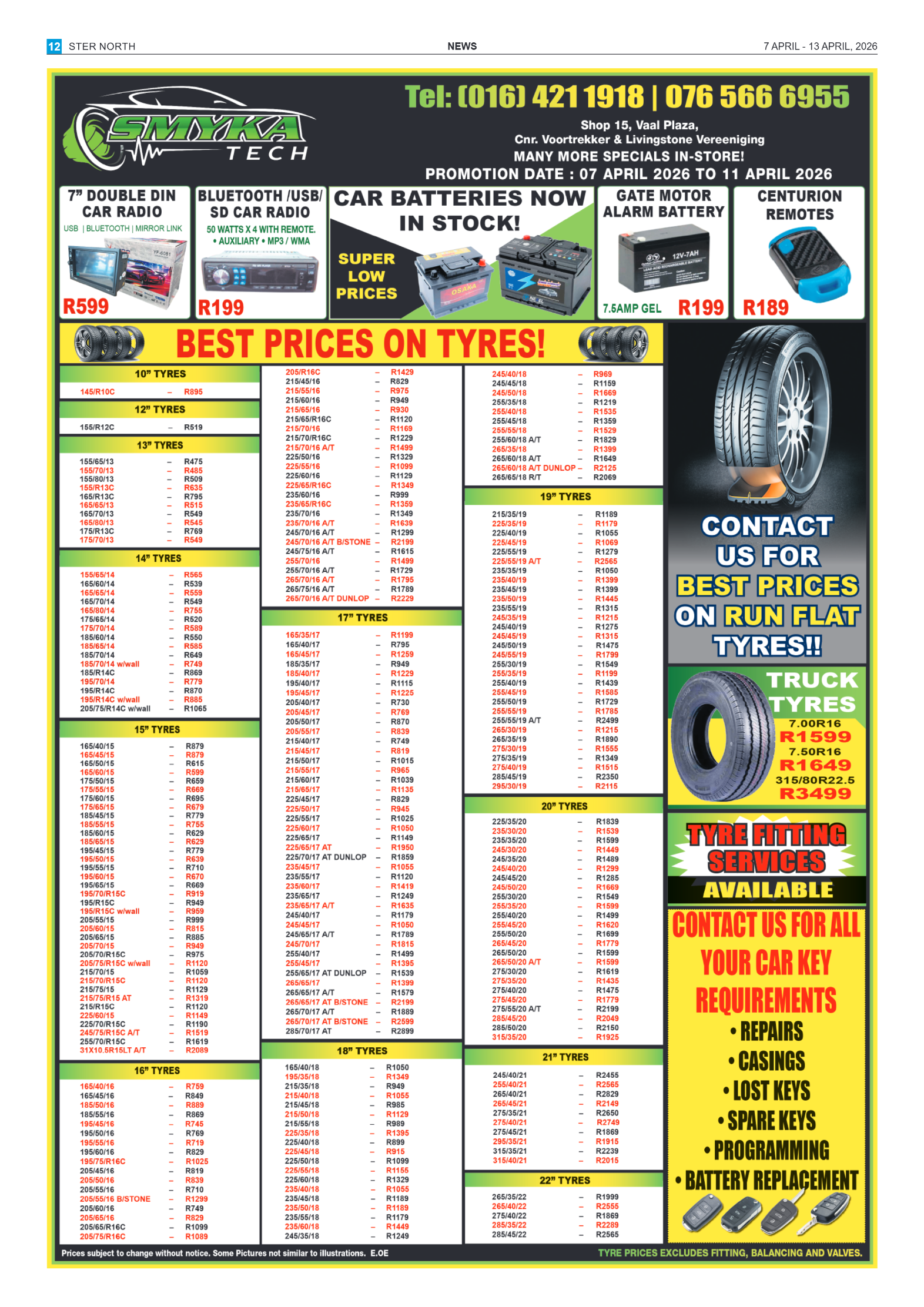 7 April – Ster North page 12