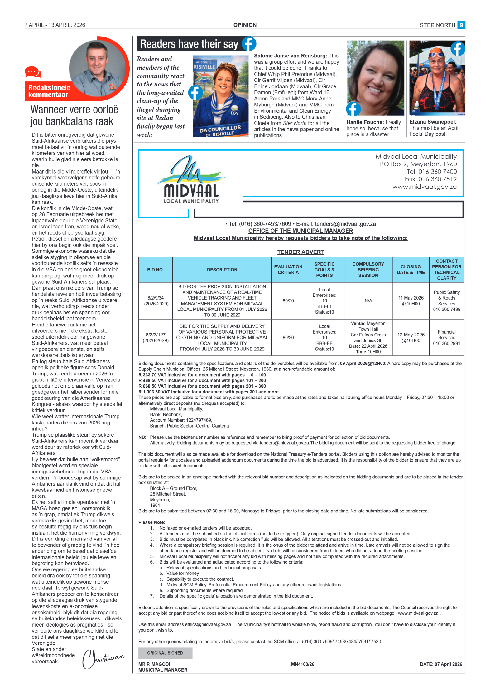 7 April – Ster North page 9