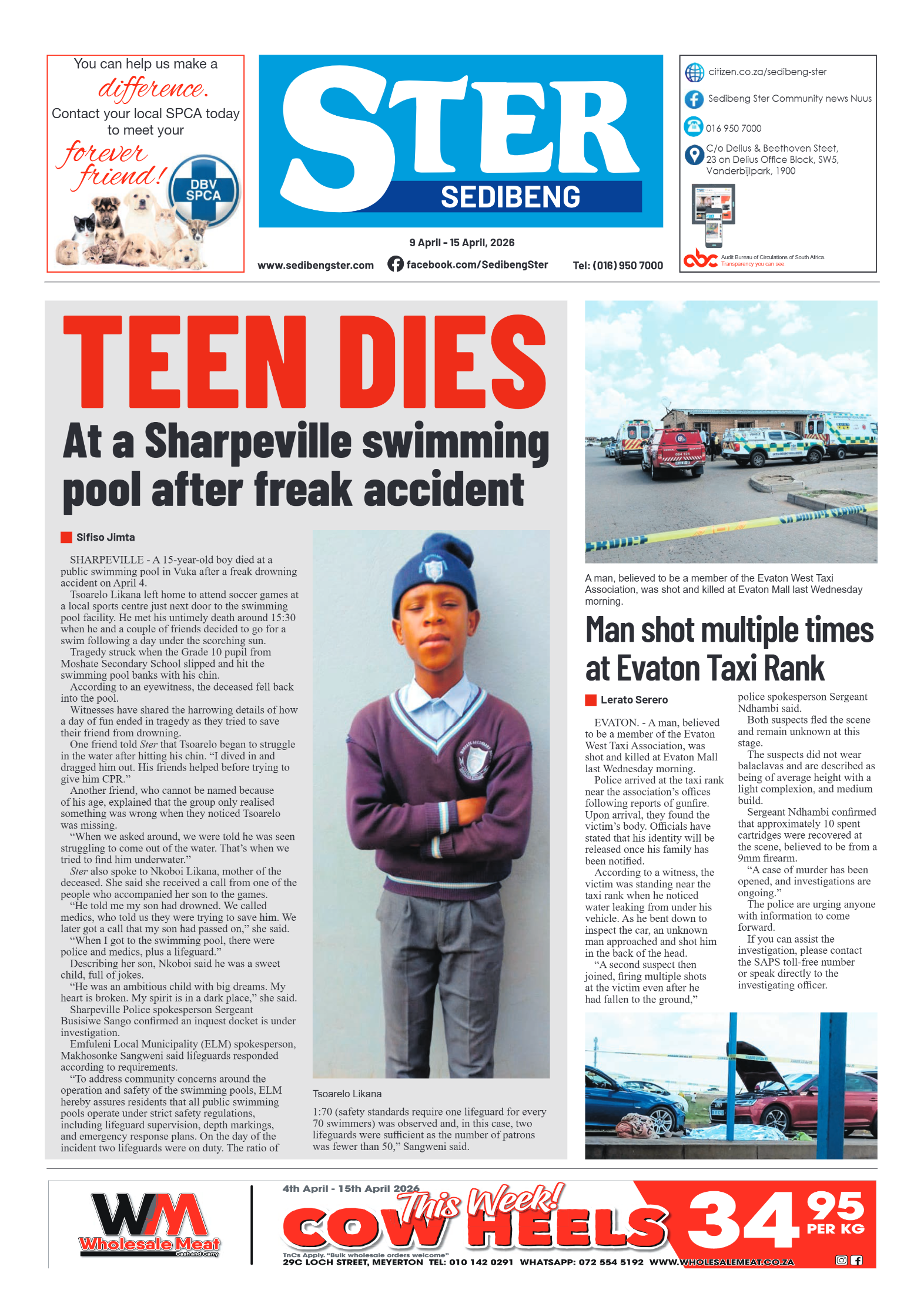 9 April – Sedibeng Ster page 1