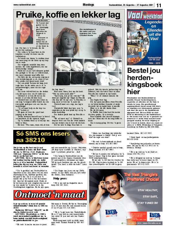 Vaalweekblad 25 Augustus – 27 Augustus 2021 page 10