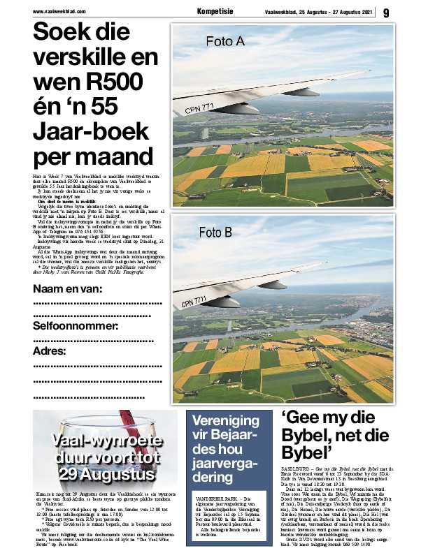 Vaalweekblad 25 Augustus – 27 Augustus 2021 page 11