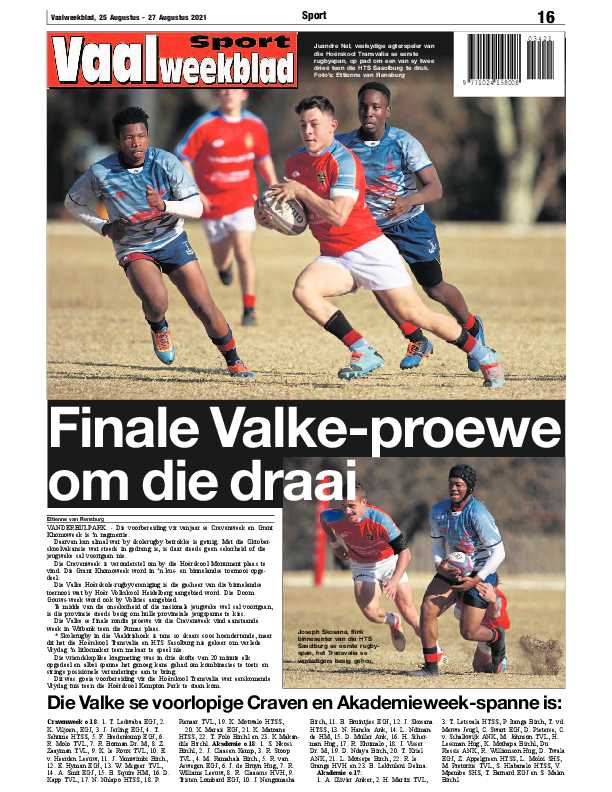 Vaalweekblad 25 Augustus – 27 Augustus 2021 page 16