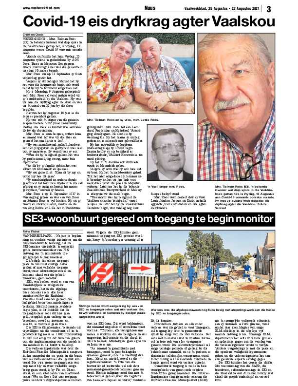 Vaalweekblad 25 Augustus – 27 Augustus 2021 page 3
