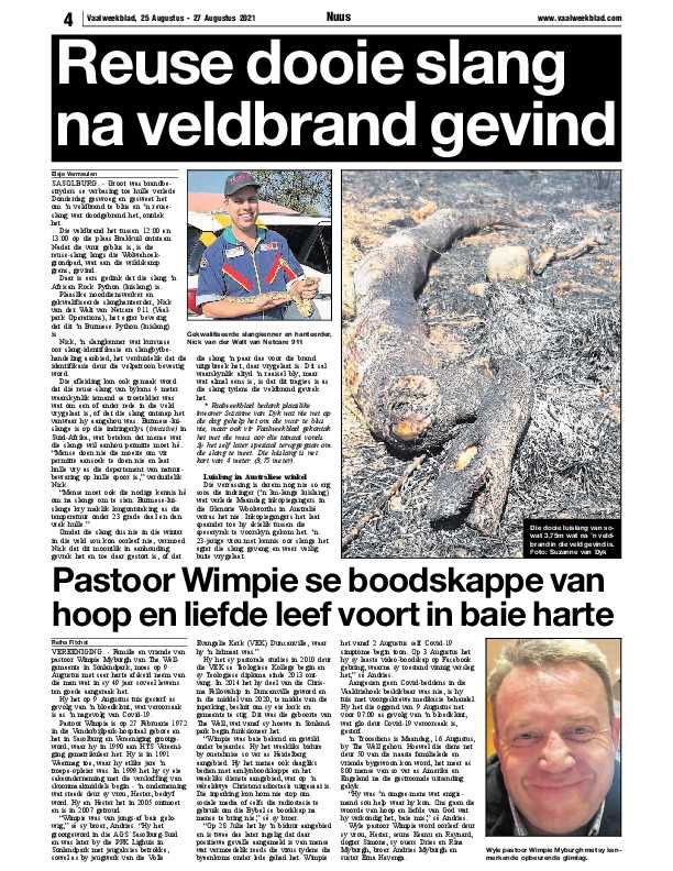 Vaalweekblad 25 Augustus – 27 Augustus 2021 page 4