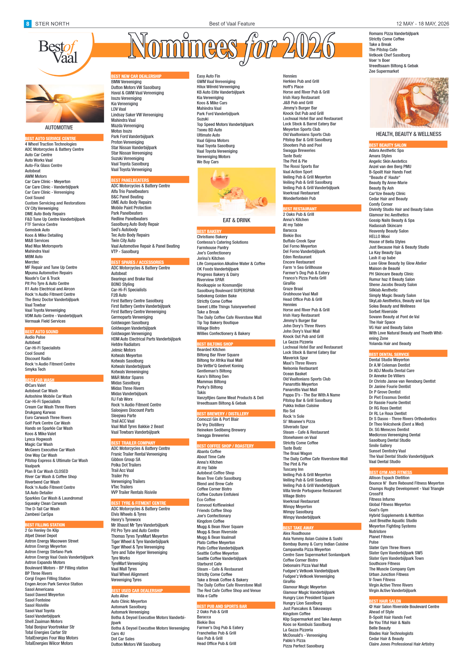 Best of Vaal Nominations 2026 page 2