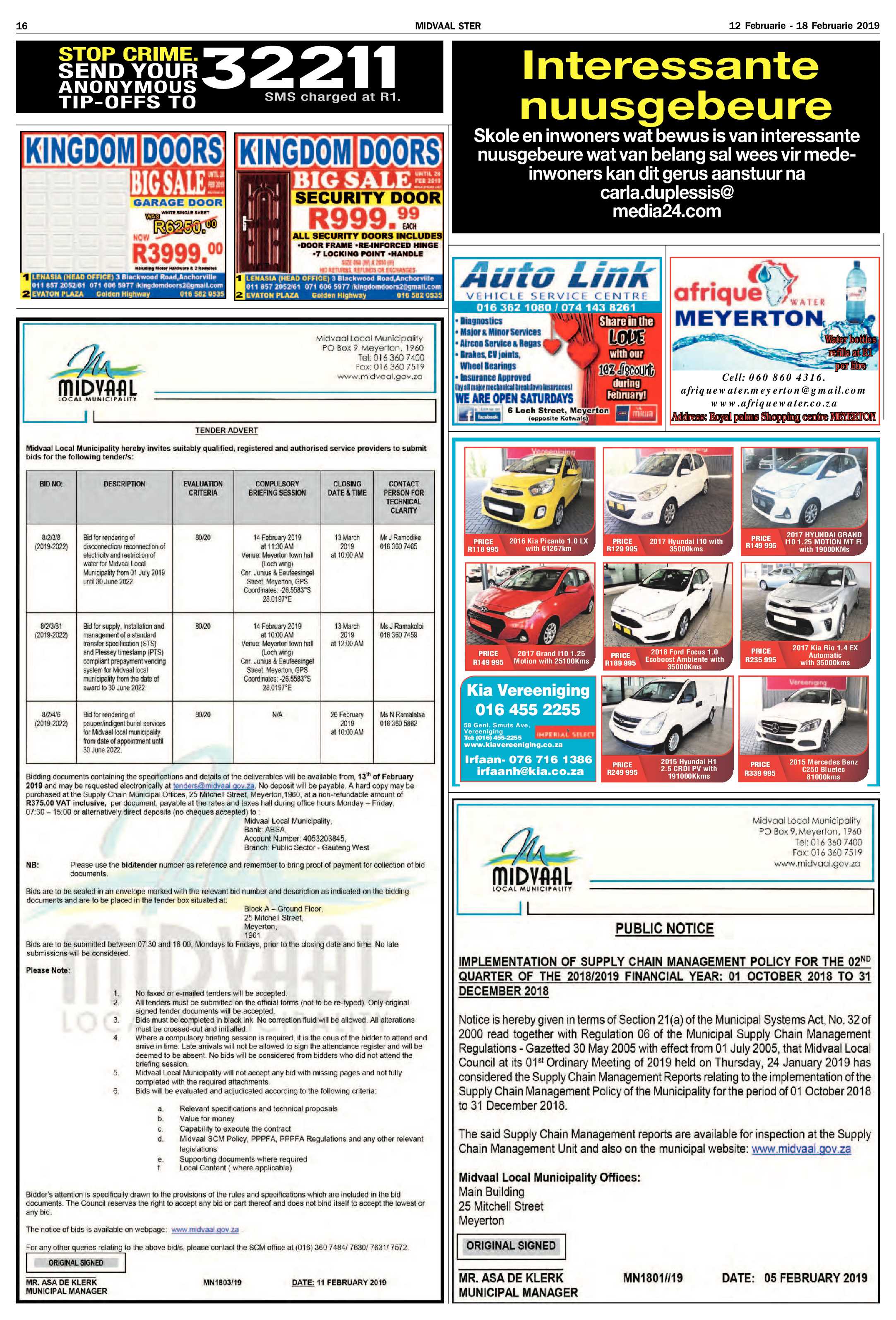 Midvaal Ster 12 – 18 Februarie 2019 page 16