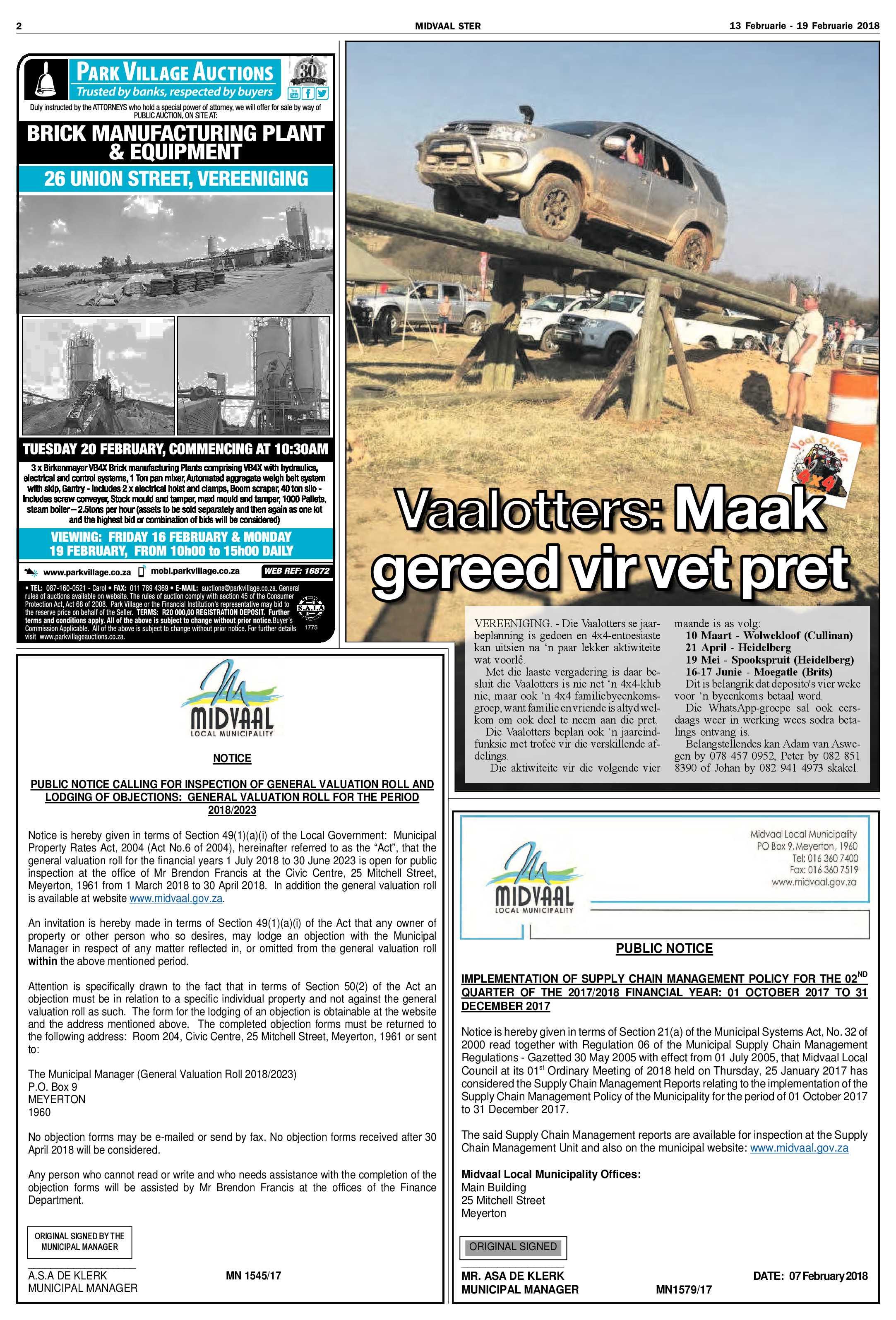 Midvaal Ster 13 – 19 Februarie 2018 page 2