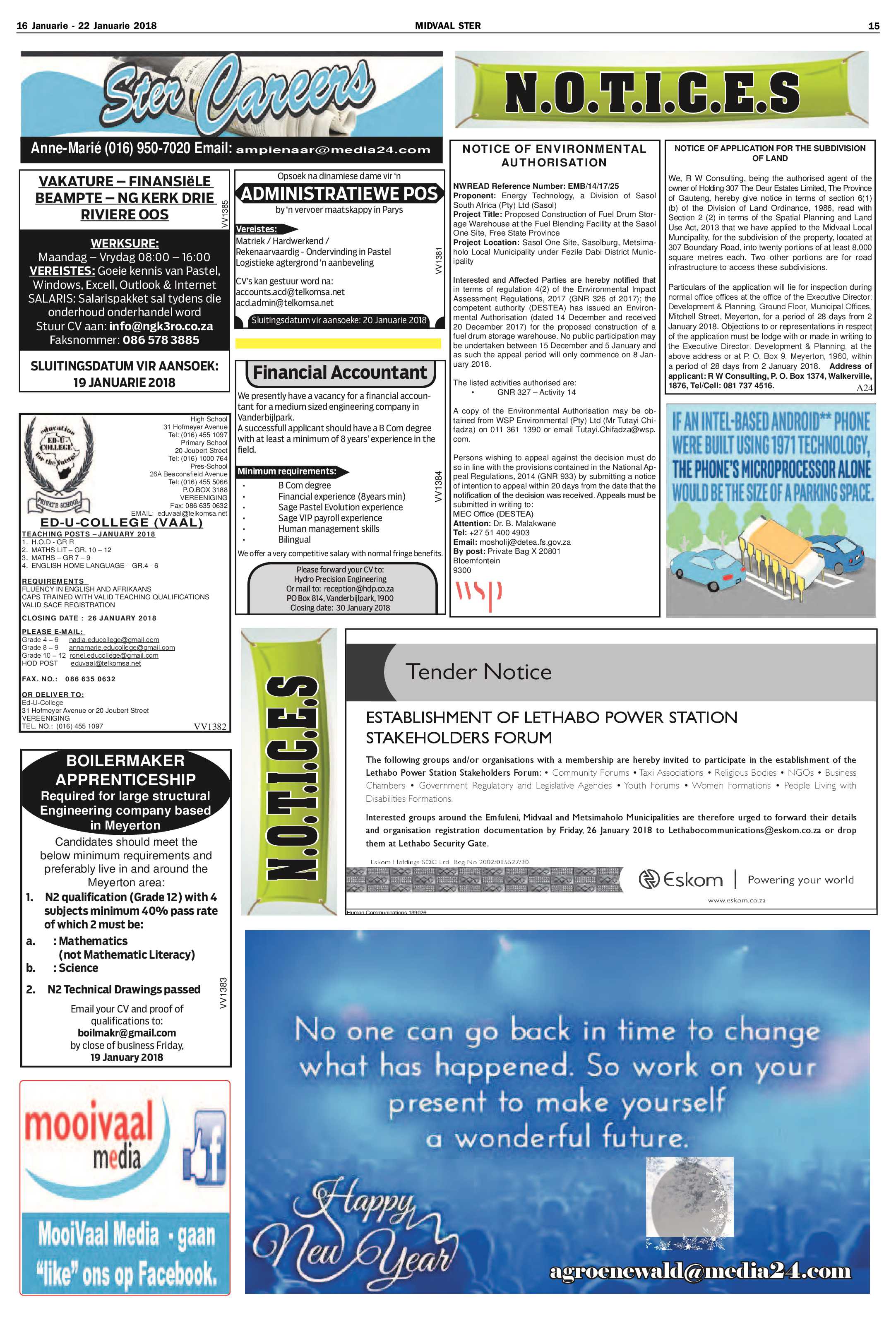 Midvaal Ster 16 – 22 Januarie 2018 page 15