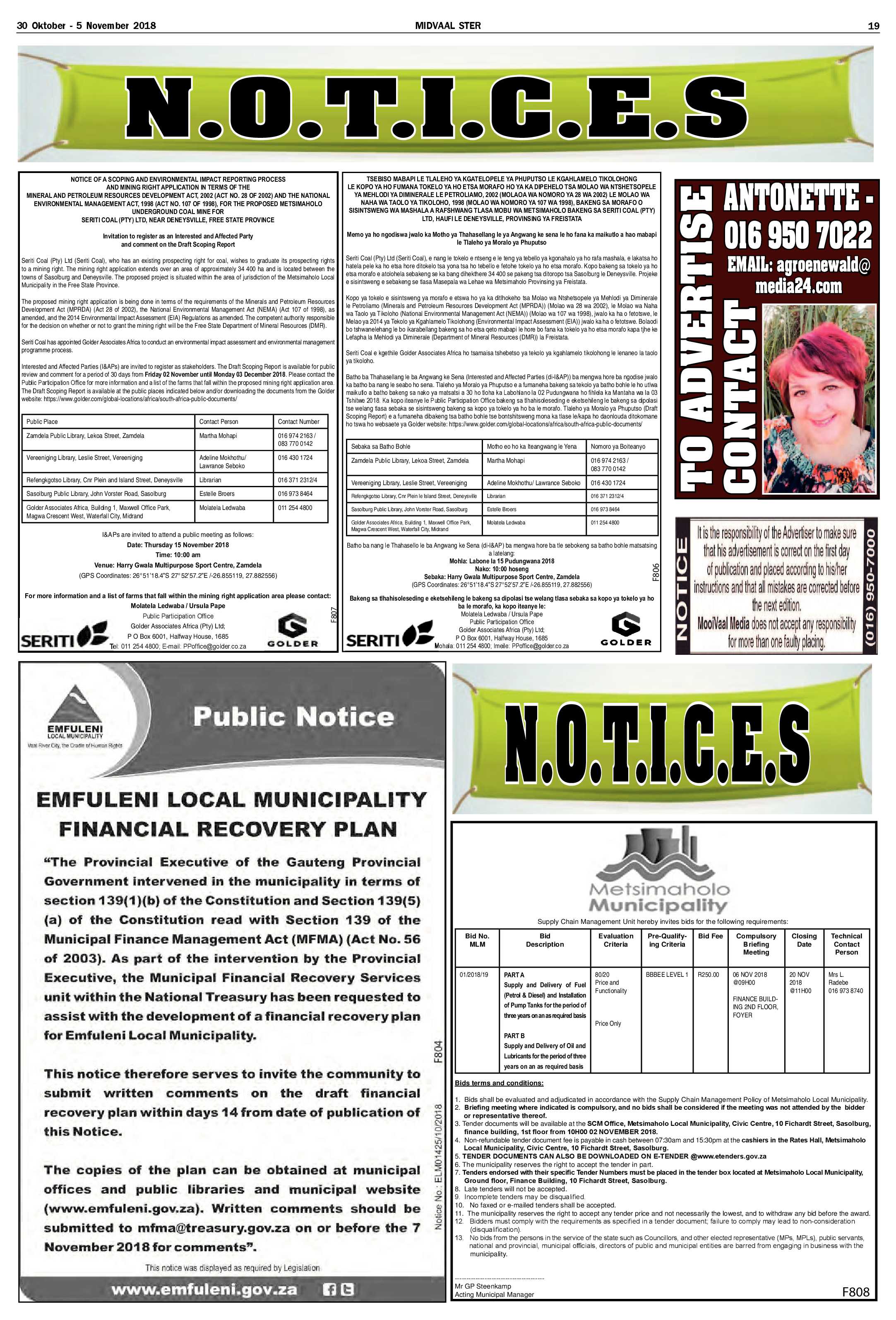 Midvaal Ster 30 Oktober – 5 November 2018 page 19