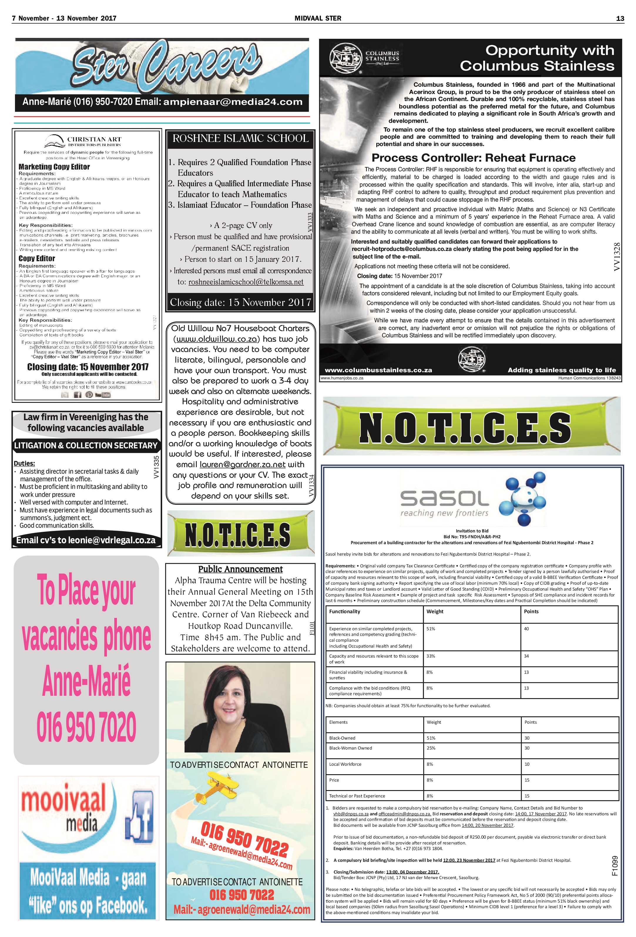 Midvaal Ster 7 – 13 November 2017 page 13