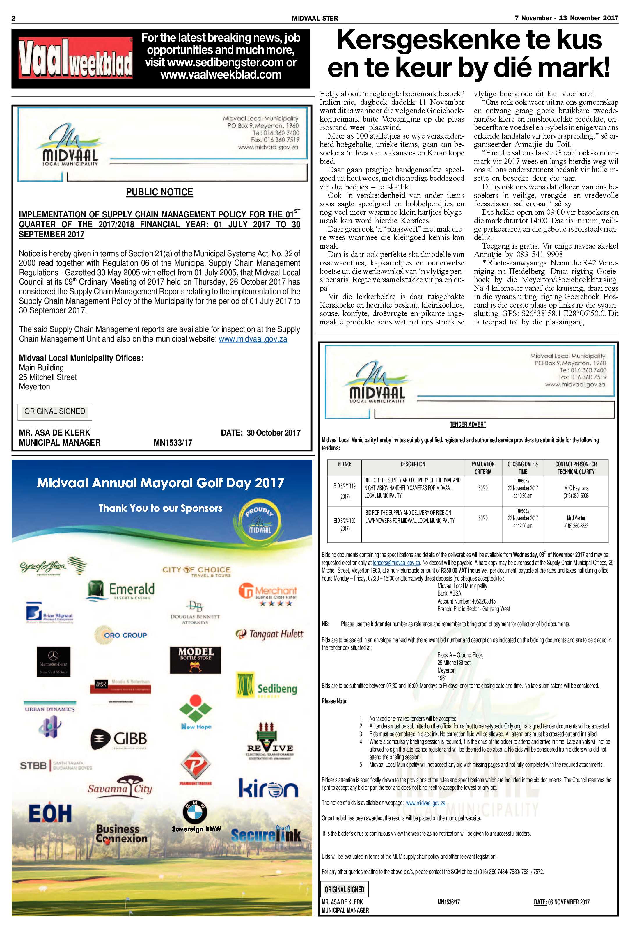 Midvaal Ster 7 – 13 November 2017 page 2