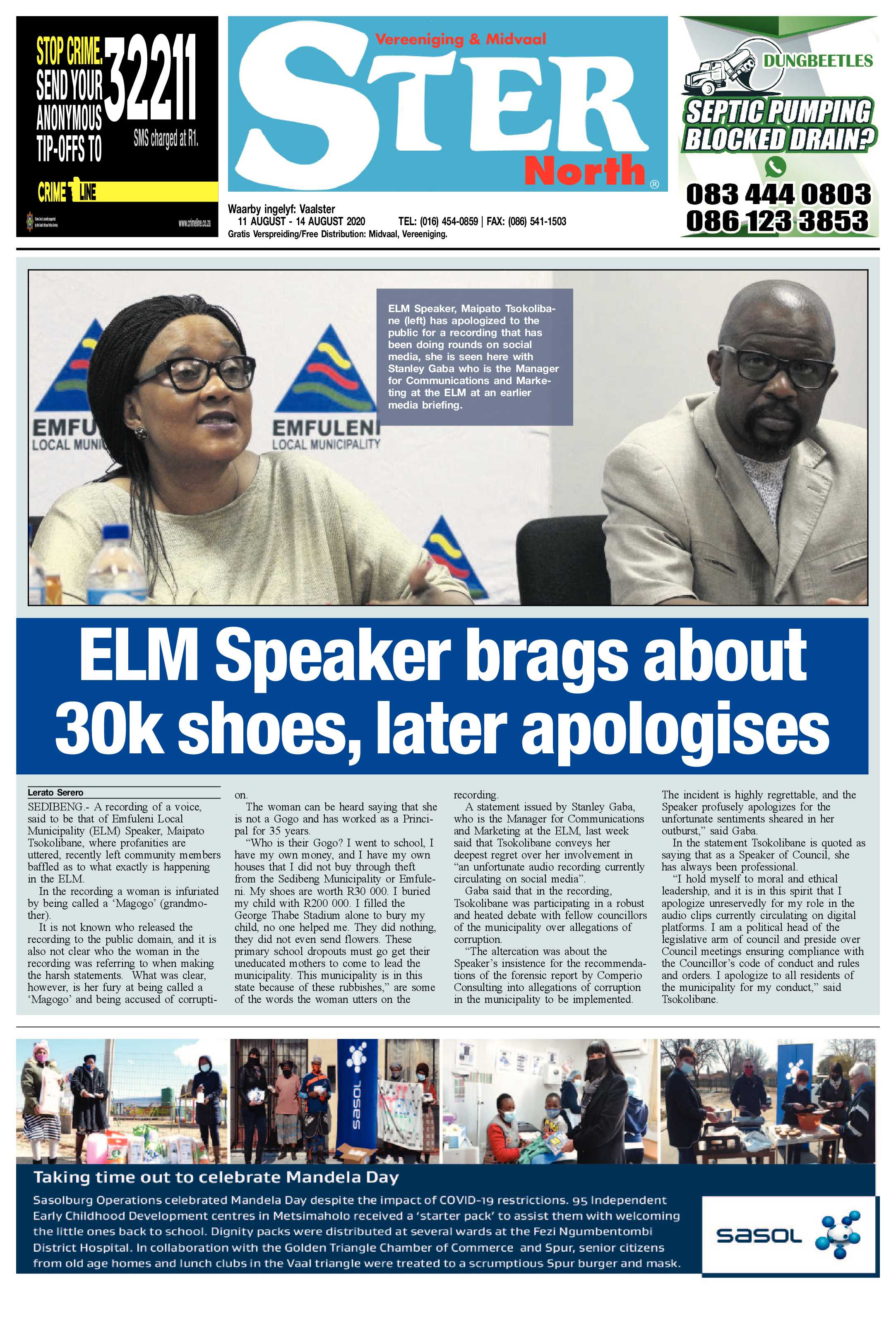 STER NORTH 11 AUGUST – 14 AUGUST 2020 page 1