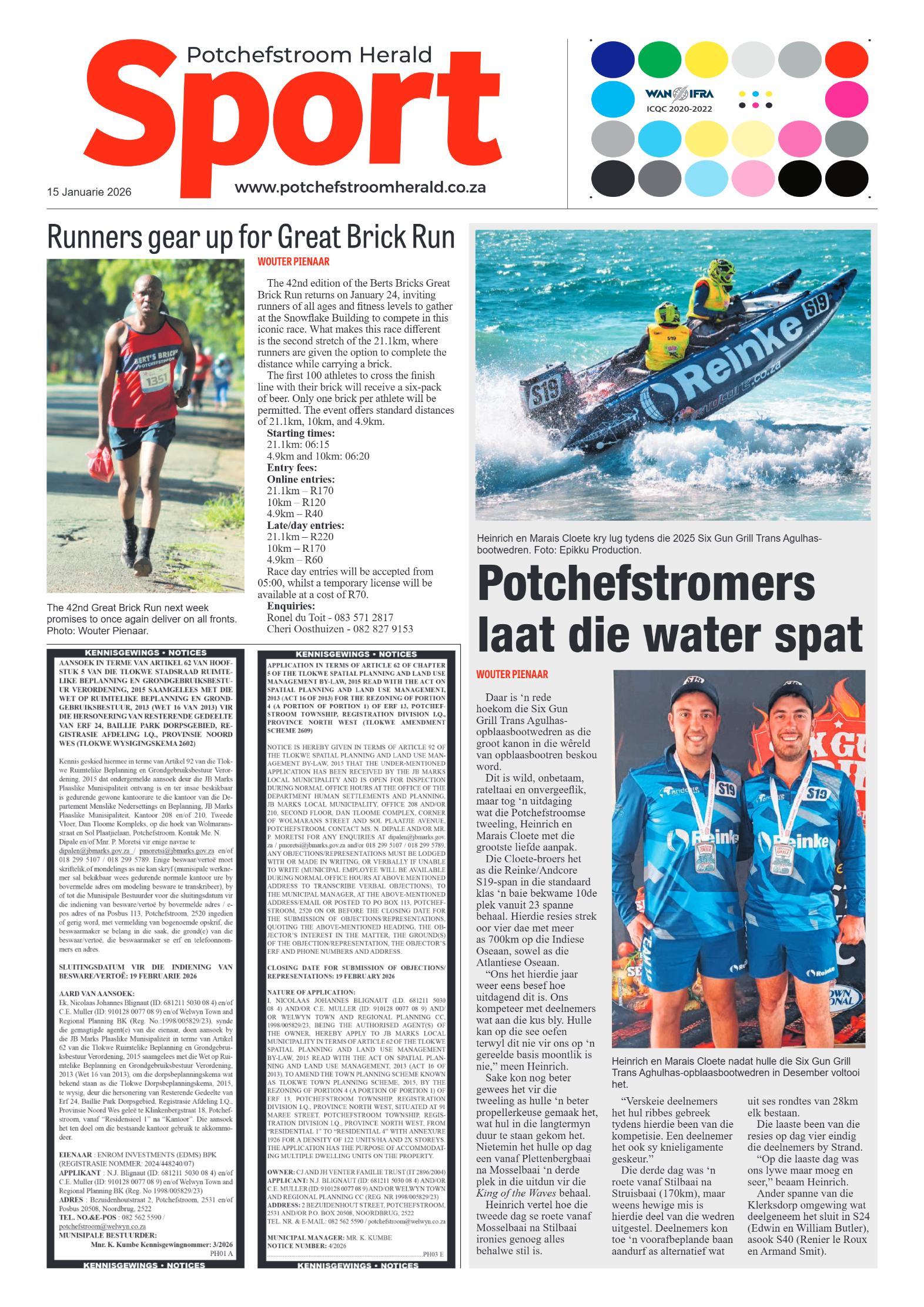 Potchefstroom Herald 15 January 2026 page 8