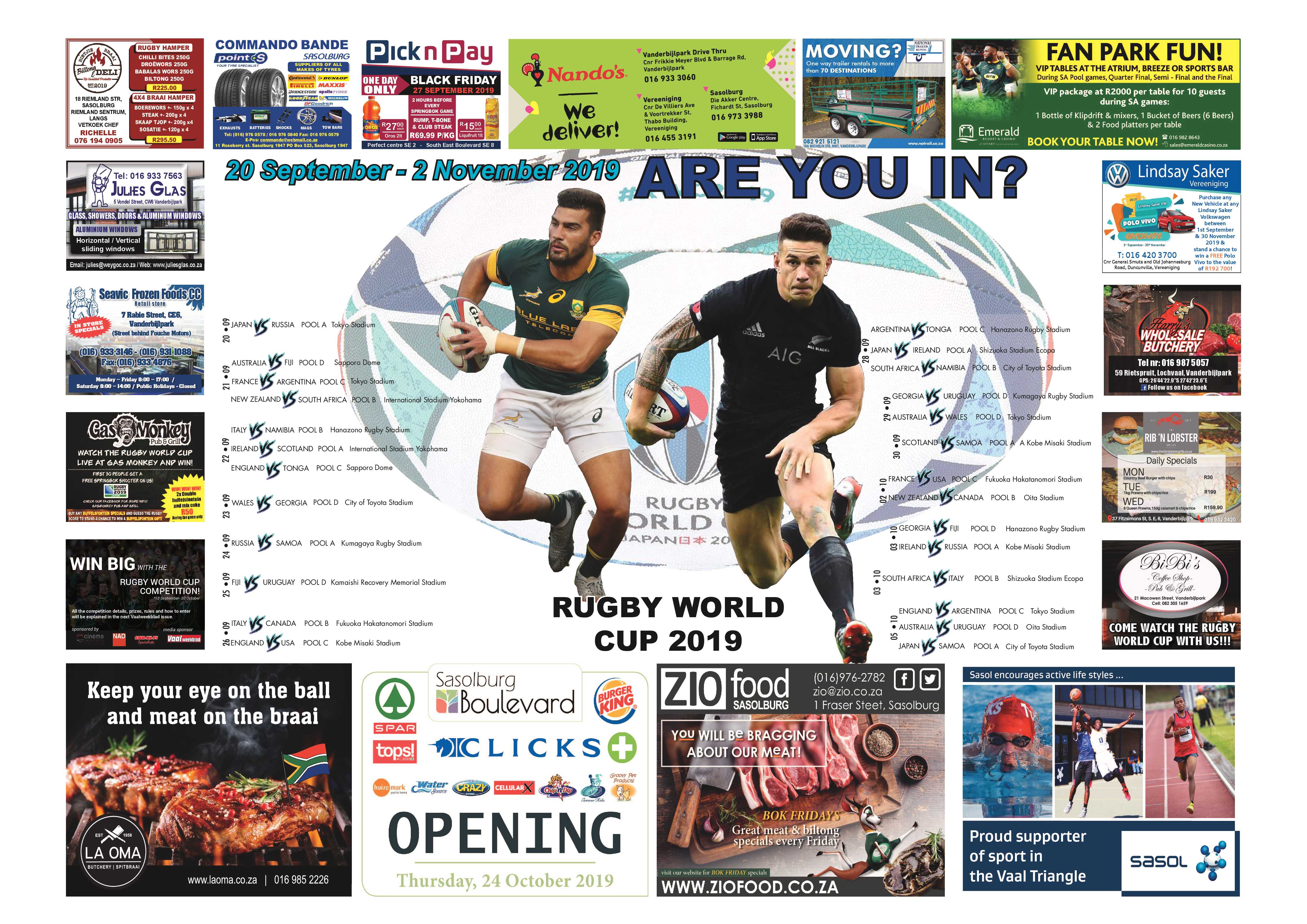 Rugby World Cup 2019 page 1