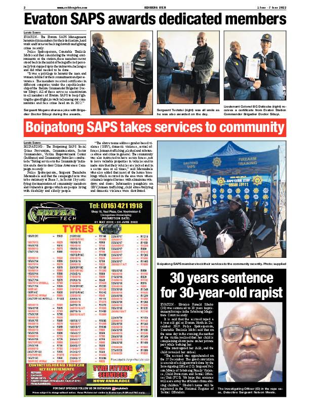 SEDIBENG STER 1 June – 7 June 2022 page 2