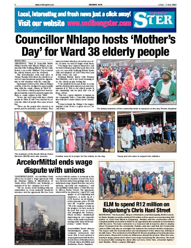 SEDIBENG STER 1 June – 7 June 2022 page 4