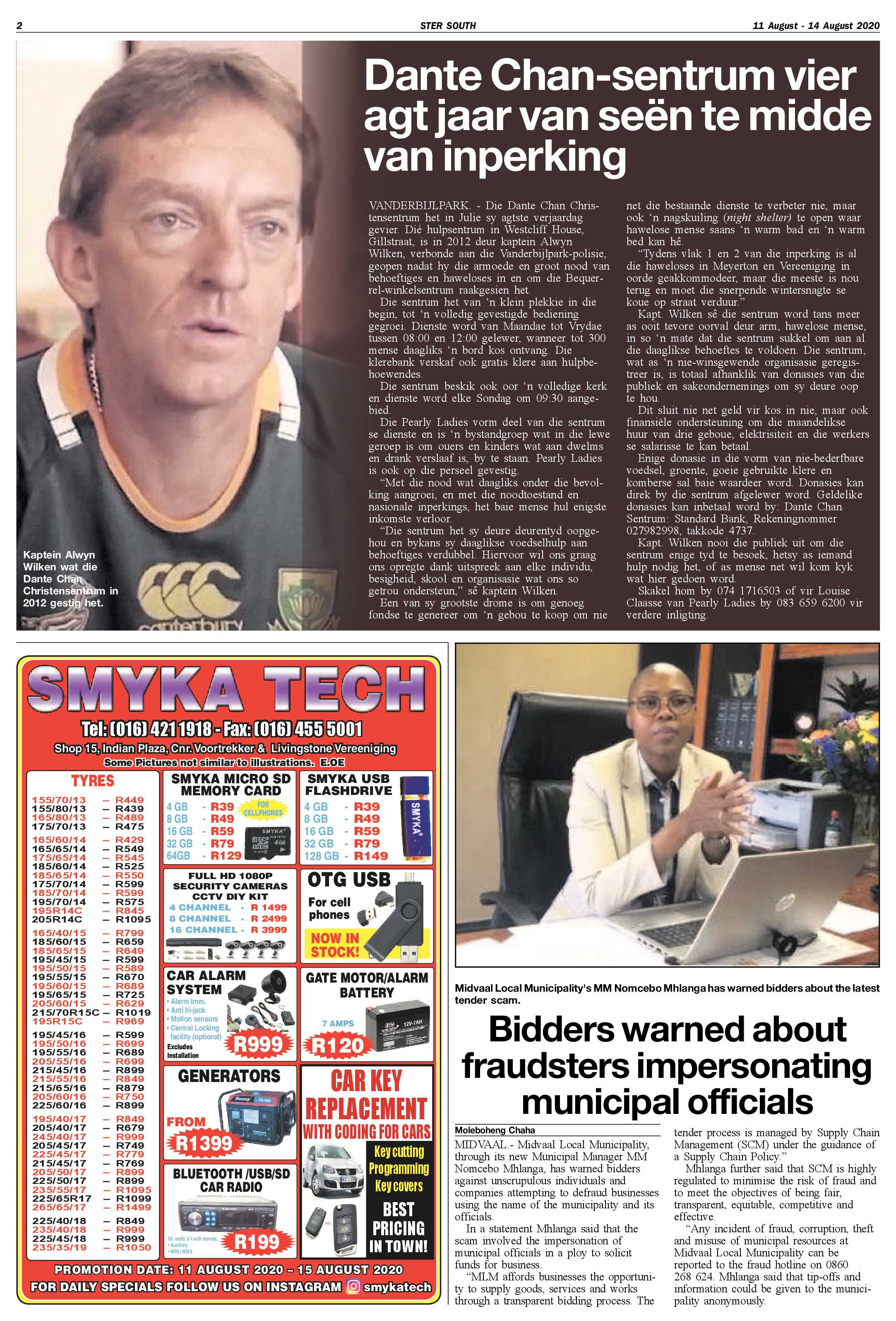 STER SOUTH 11 AUGUST – 14 AUGUST 2020 page 2