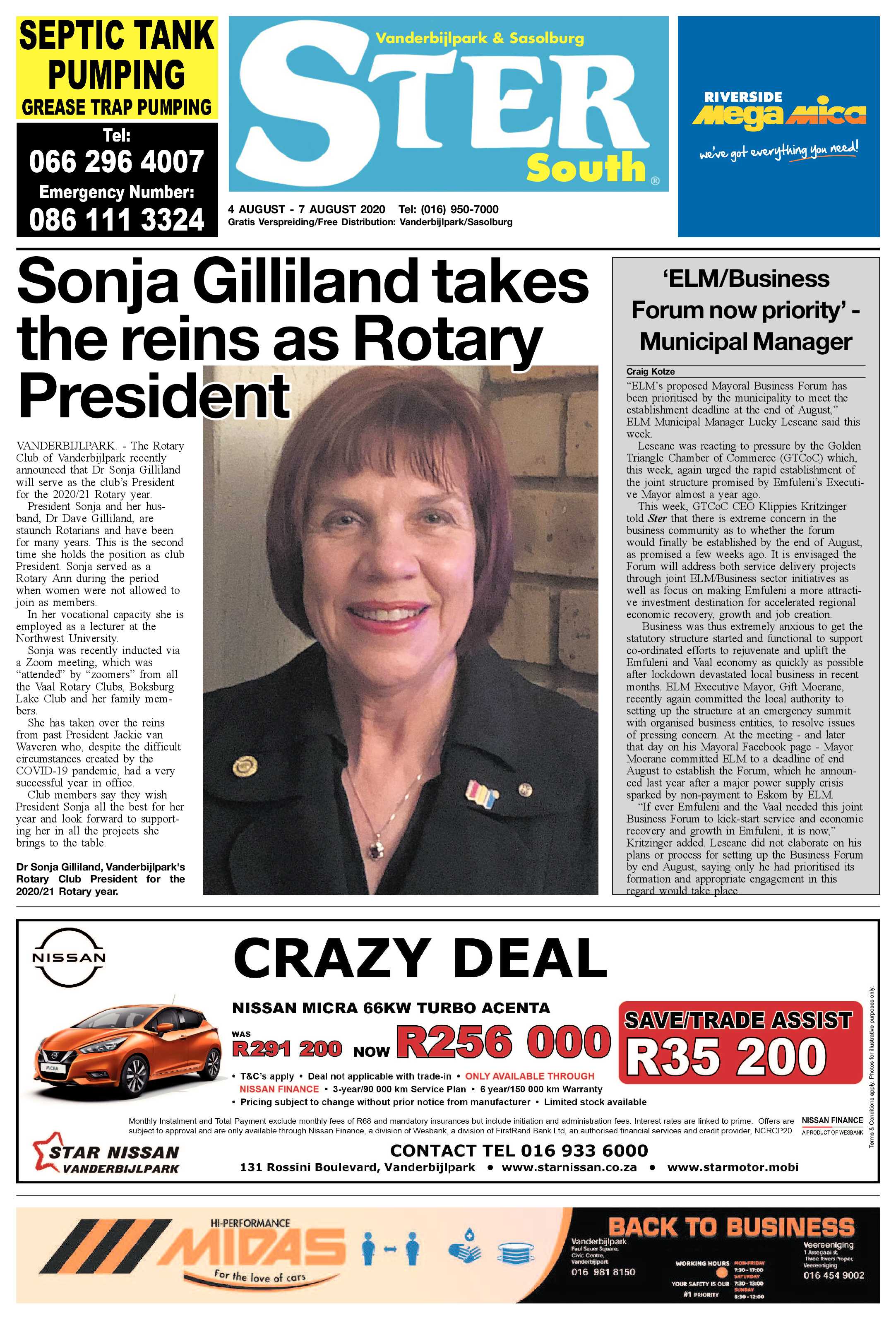 STER SOUTH 4 AUGUST – 7 AUGUST 2020 page 1