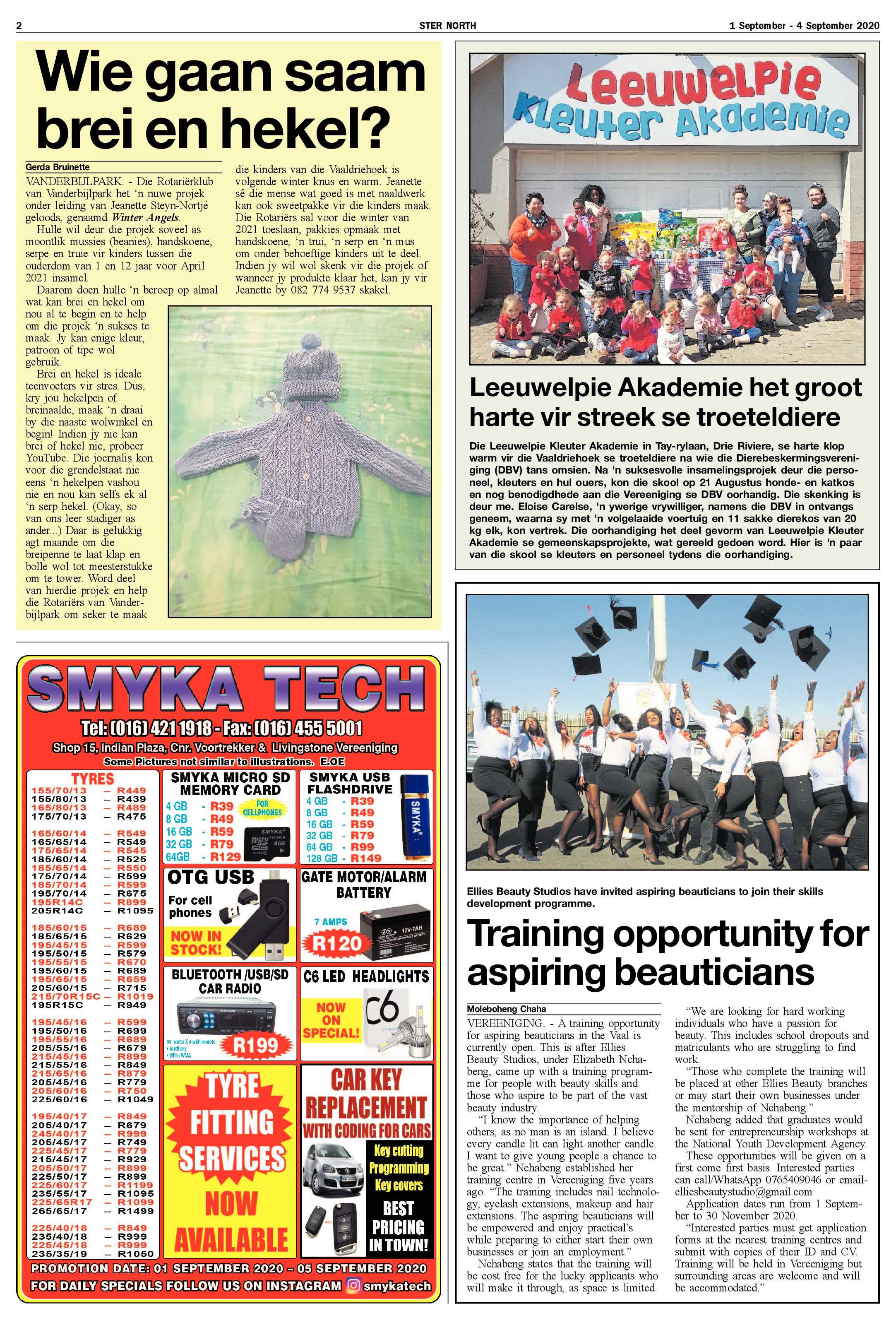 STER NORTH 1 September – 4 September 2020 page 2