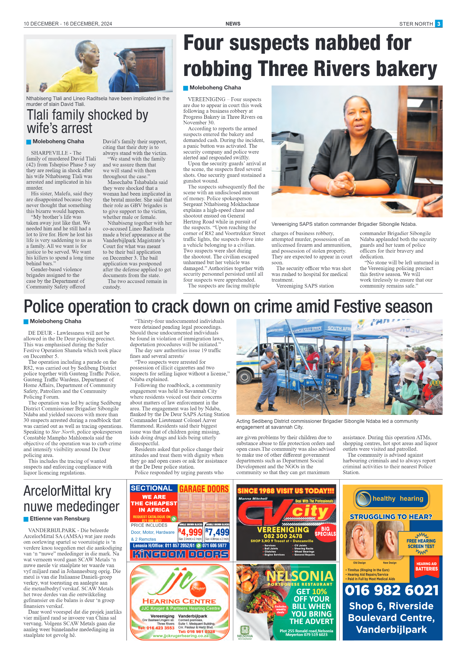 STER NORTH 10 DECEMBER – 16 DECEMBER, 2024 page 3