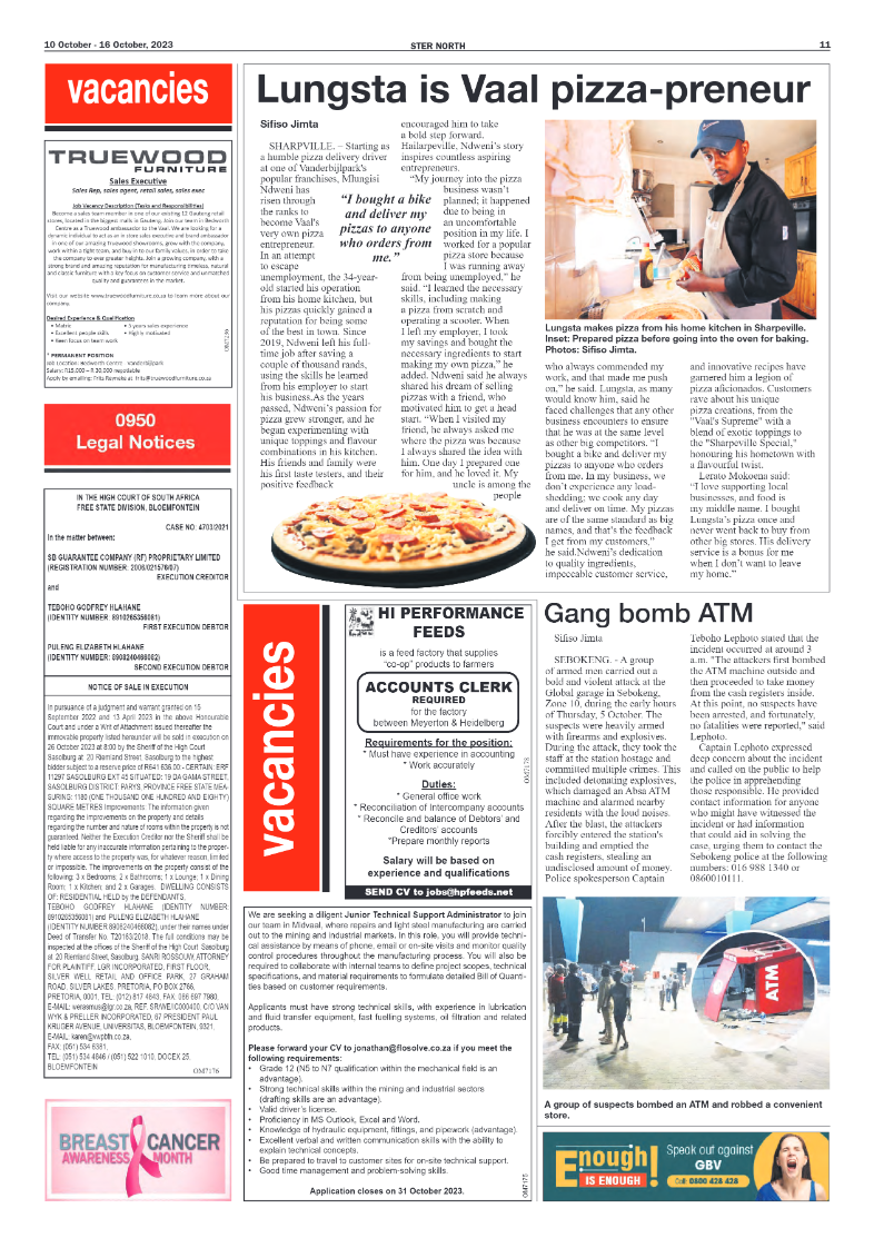 STER NORTH 10 October – 16 October, 2023 page 11