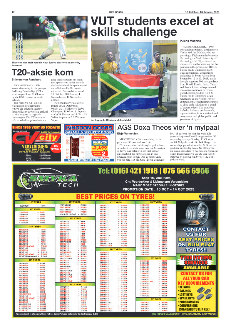STER NORTH 10 October – 16 October, 2023 page 12