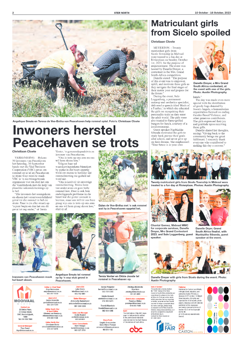 STER NORTH 10 October – 16 October, 2023 page 2