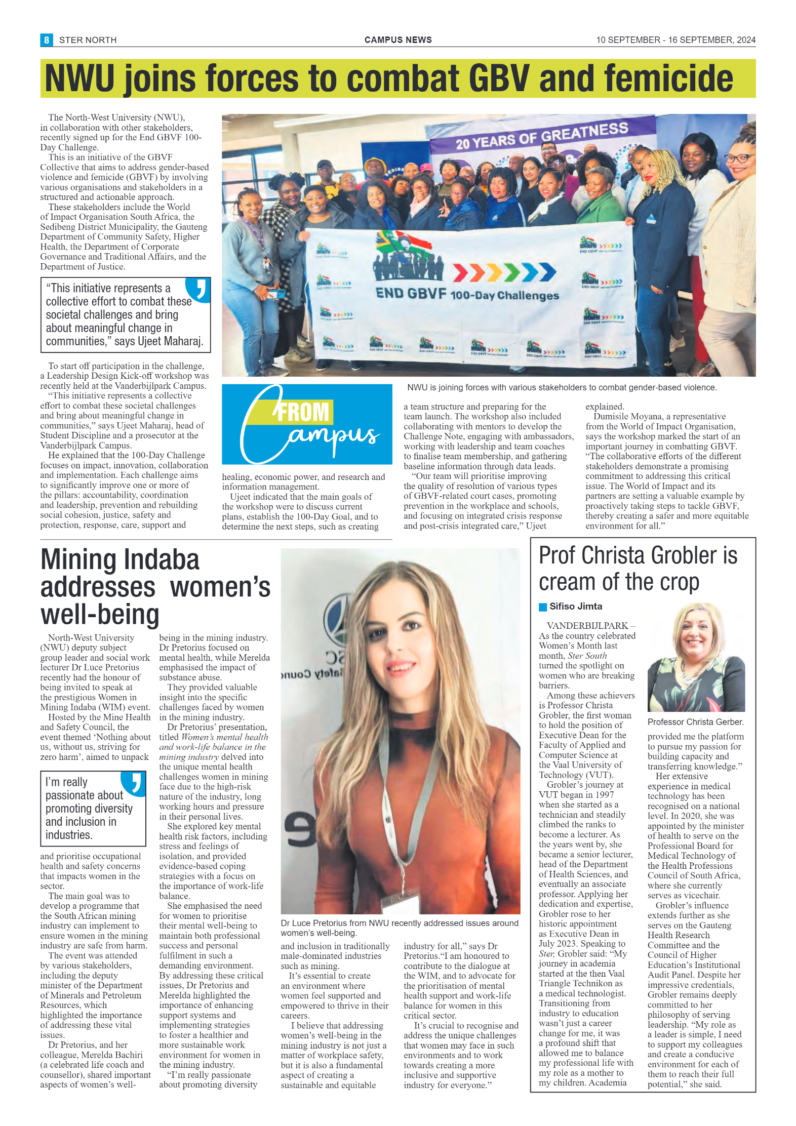 STER NORTH 10 SEPTEMBER – 16 SEPTEMBER, 2024 page 8