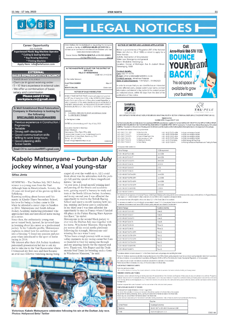 STER NORTH 11 July – 17 July, 2023 page 11