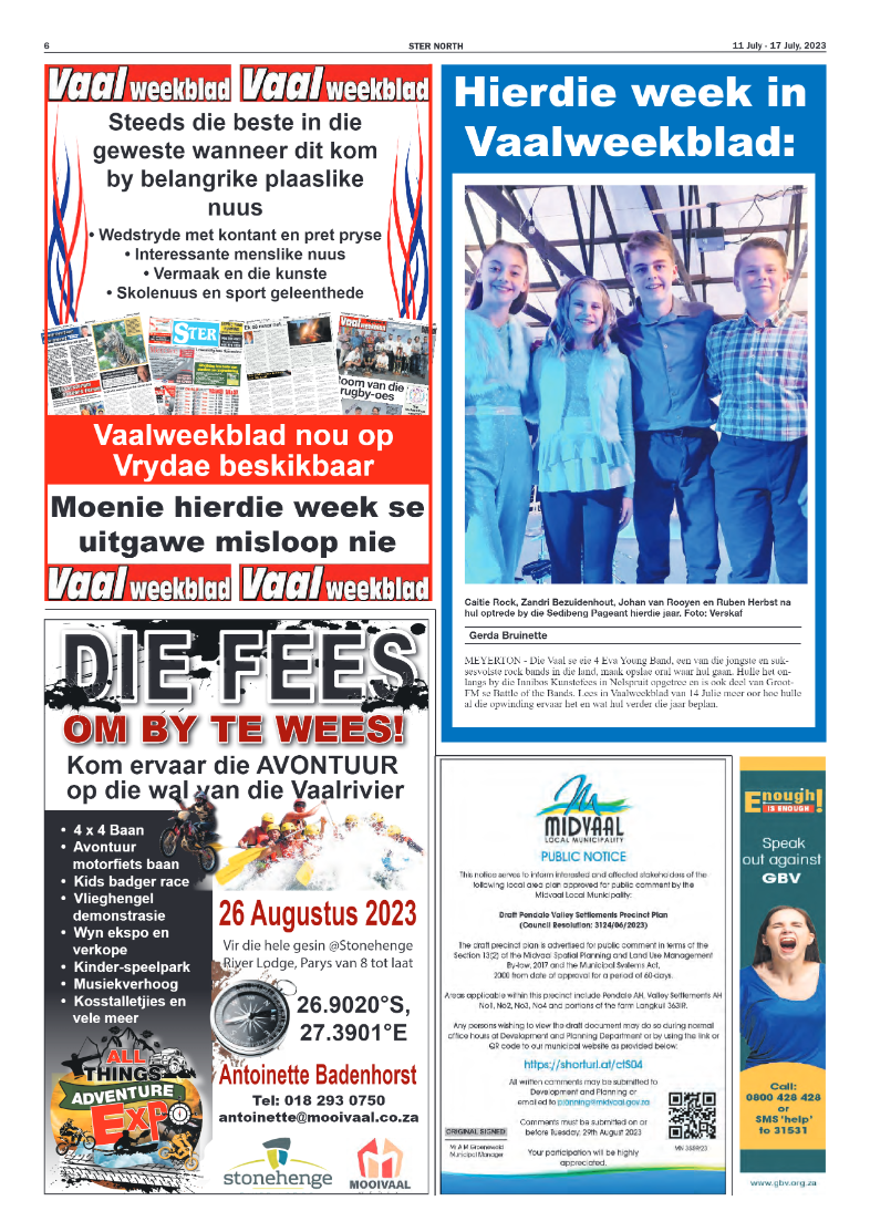 STER NORTH 11 July – 17 July, 2023 page 6