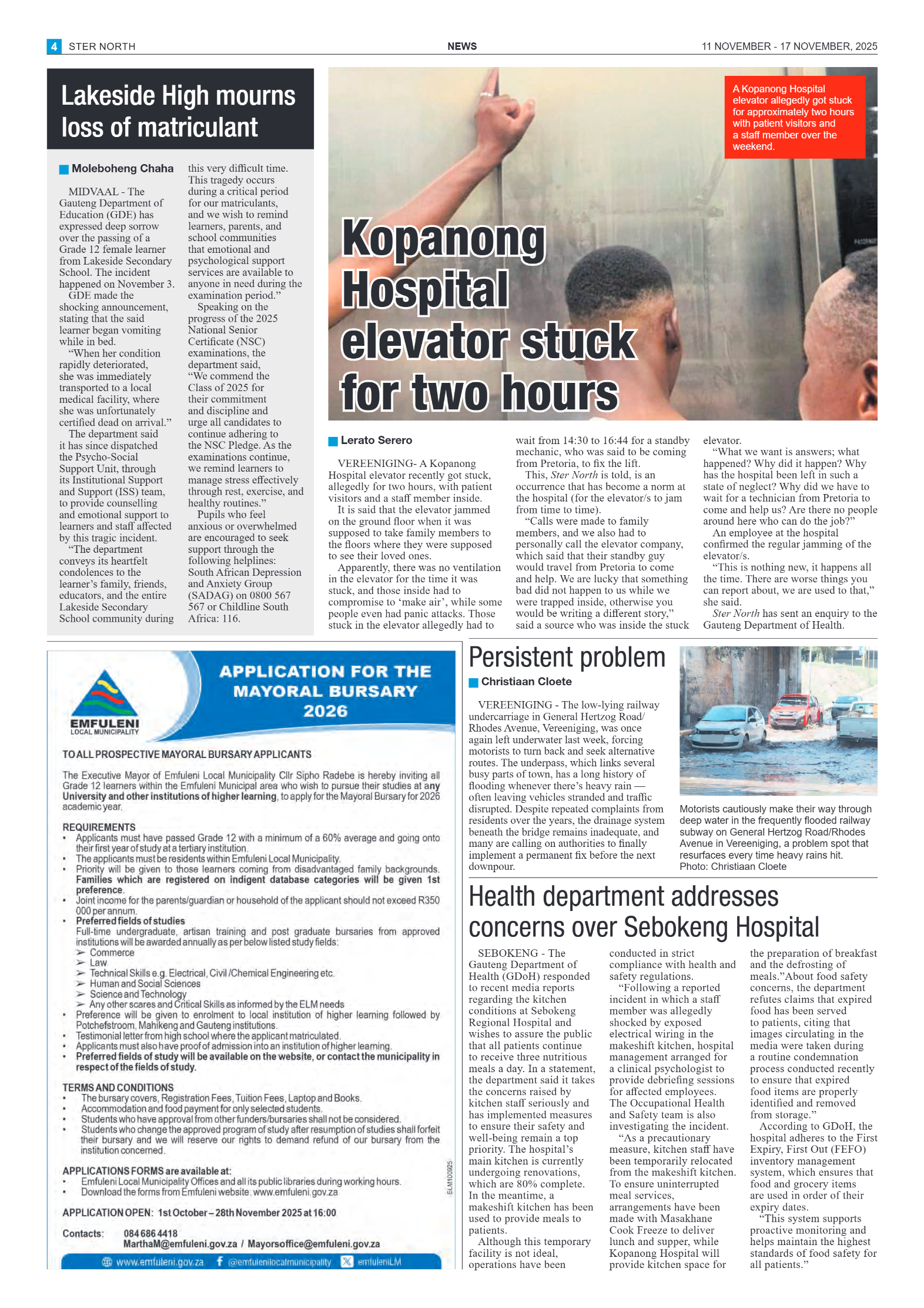 STER NORTH 11 NOVEMBER – 17 NOVEMBER, 2025 page 4