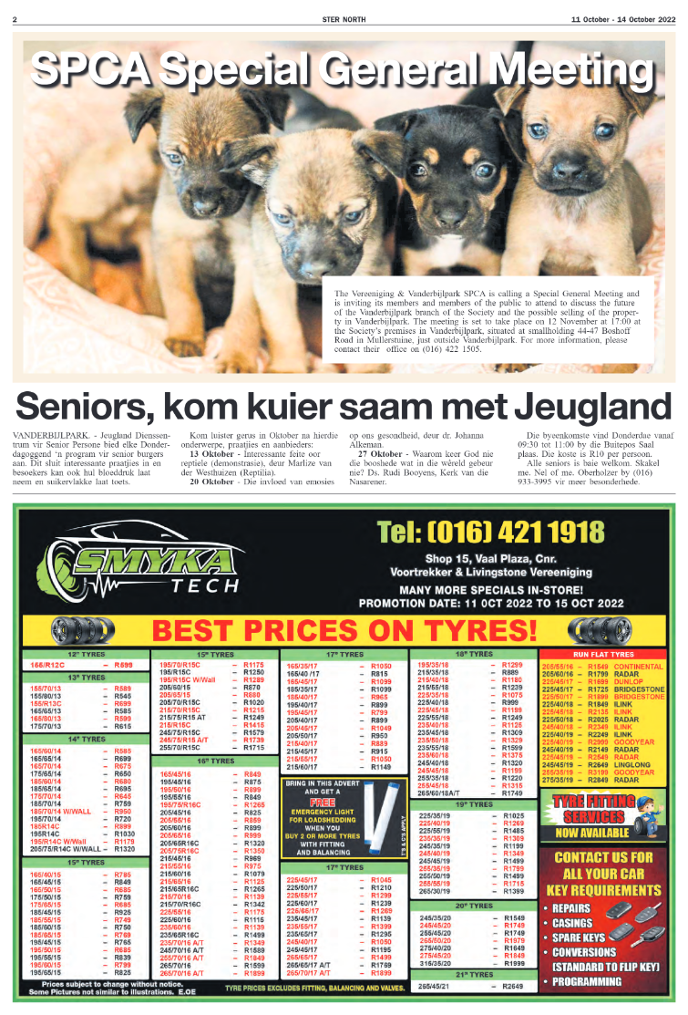 STER NORTH 11 October – 14 October 2022 page 2