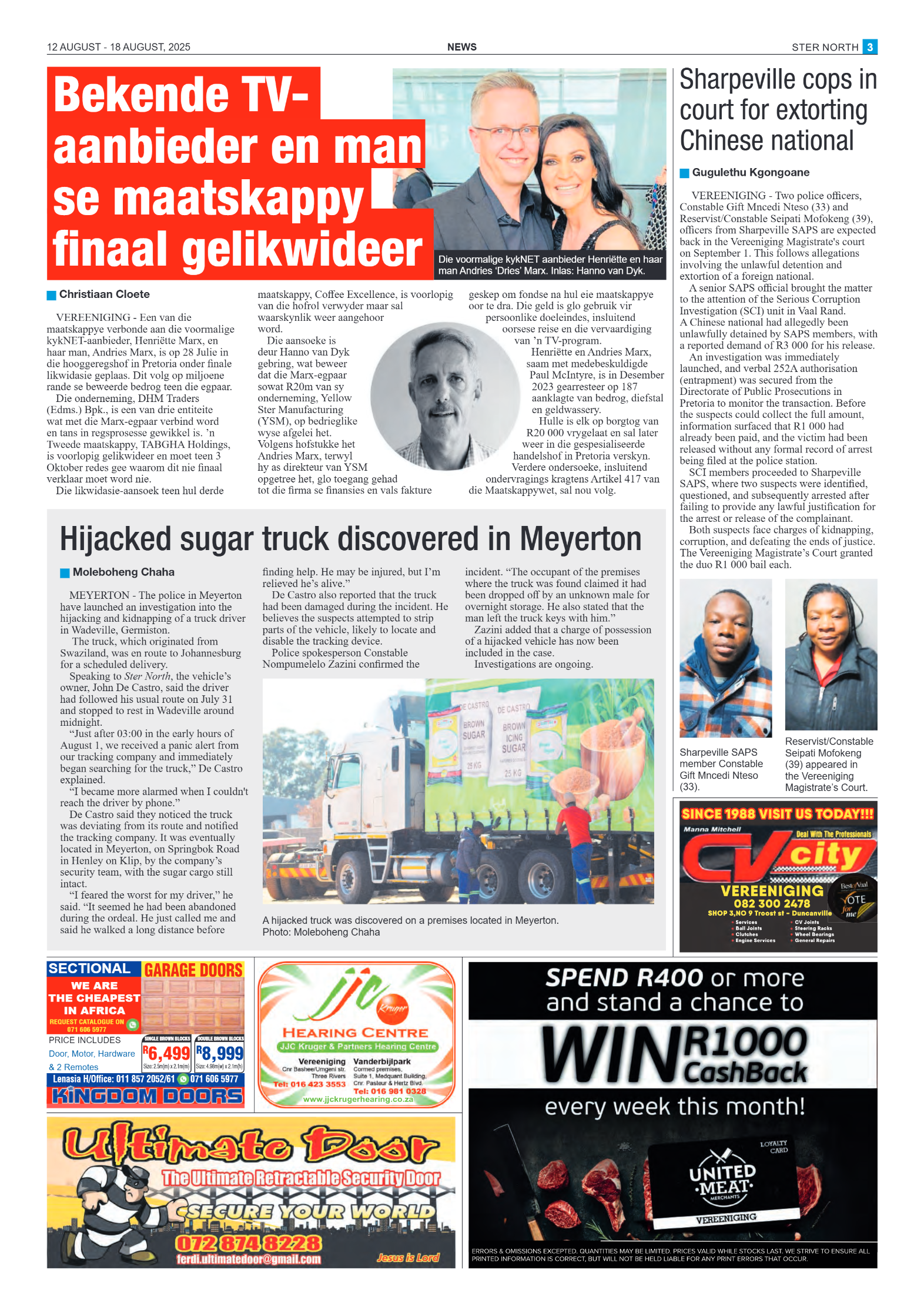 STER NORTH 12 AUGUST – 18 AUGUST, 2025 page 3