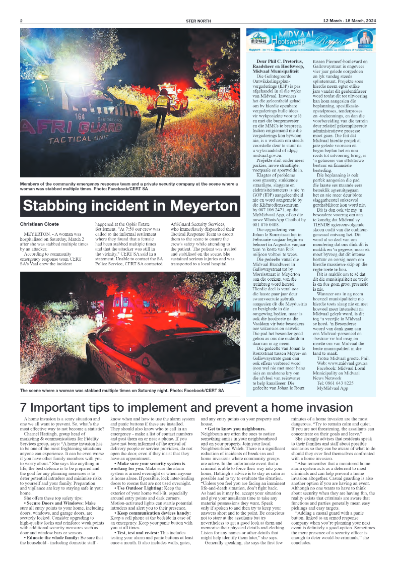 STER NORTH 12 March – 18 March, 2024 page 2