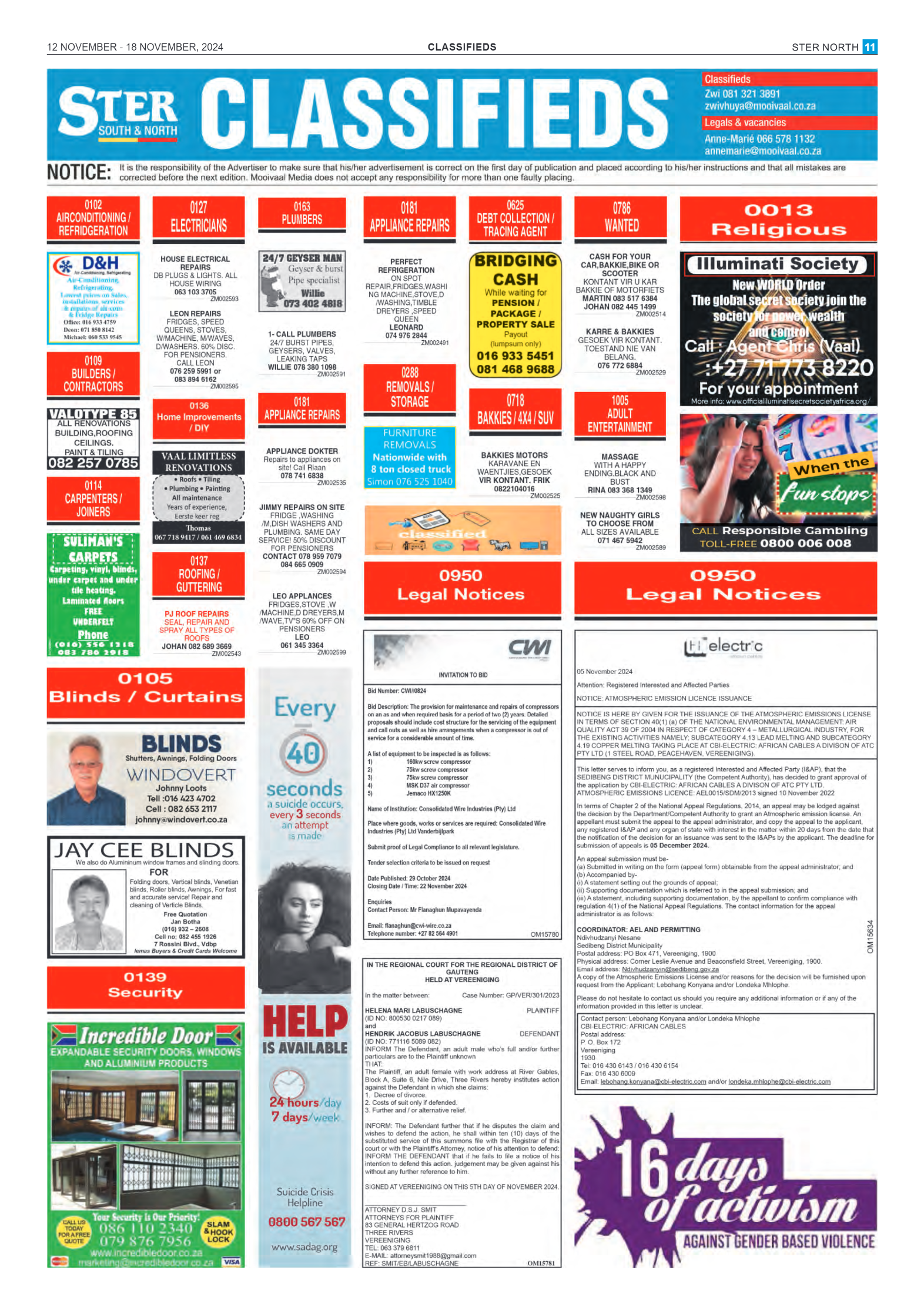 STER NORTH 12 NOVEMBER – 18 NOVEMBER, 2024 page 11