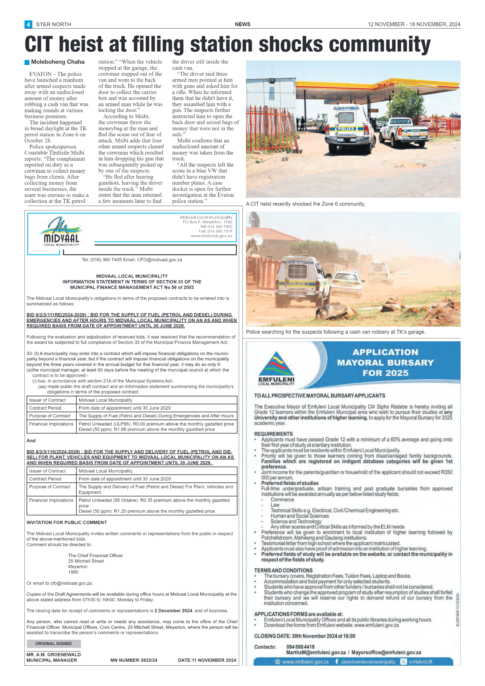 STER NORTH 12 NOVEMBER – 18 NOVEMBER, 2024 page 4