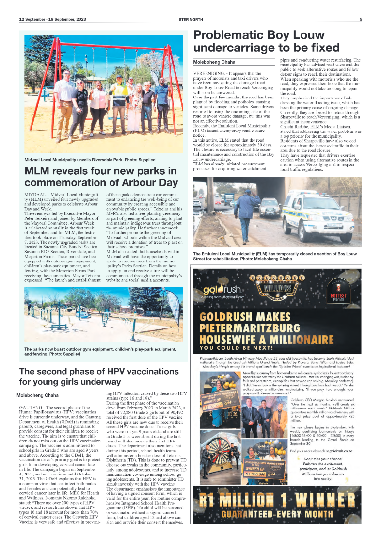 STER NORTH 12 September – 18 September, 2023 page 5