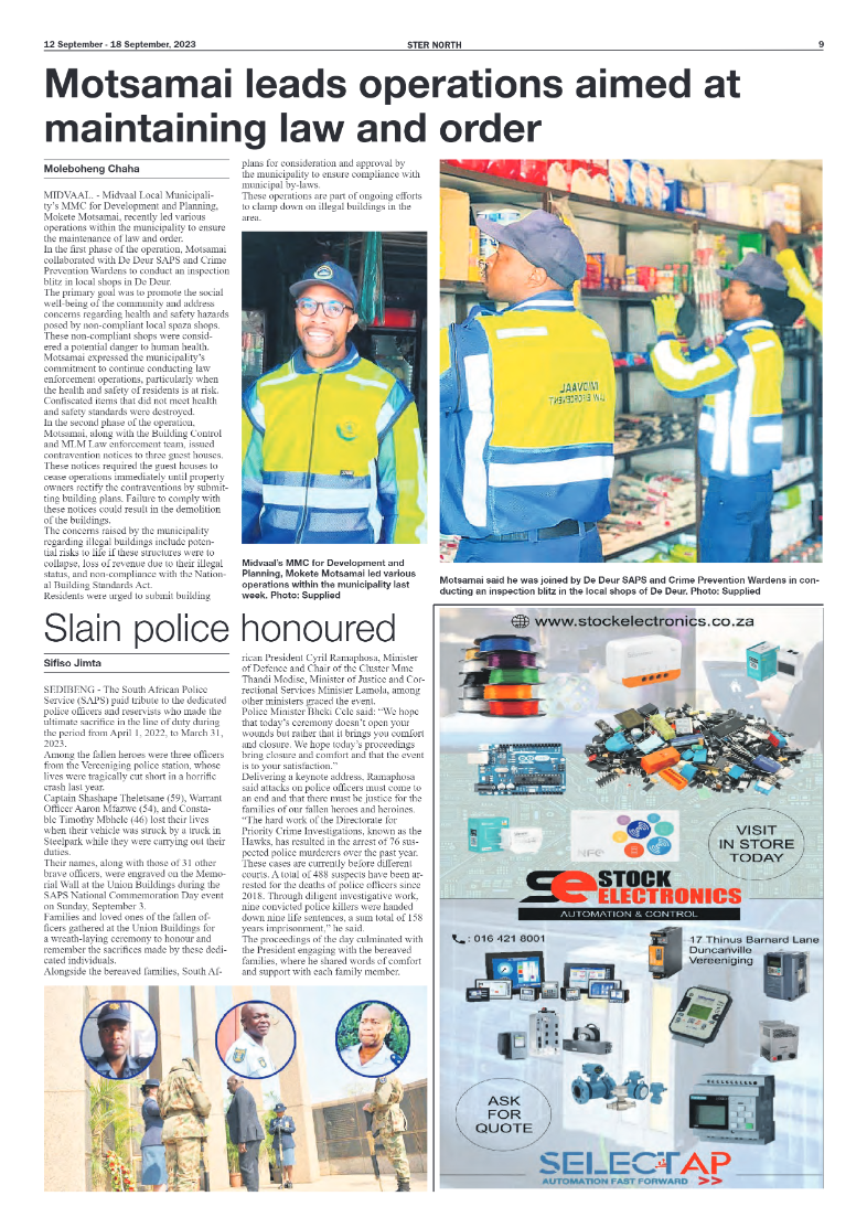 STER NORTH 12 September – 18 September, 2023 page 9