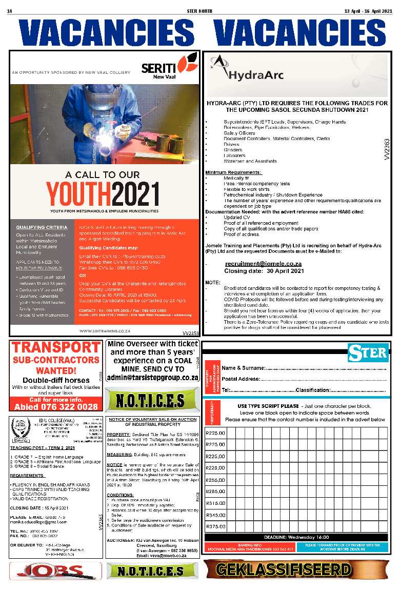 STER NORTH 13 April – 16 April 2021 page 14