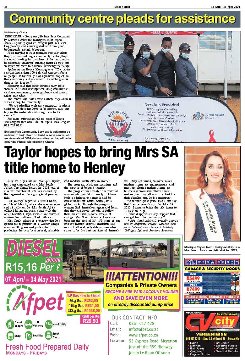 STER NORTH 13 April – 16 April 2021 page 16
