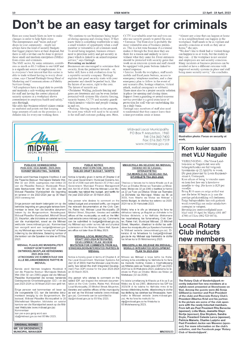 STER NORTH 13 April – 19 April, 2023 page 10