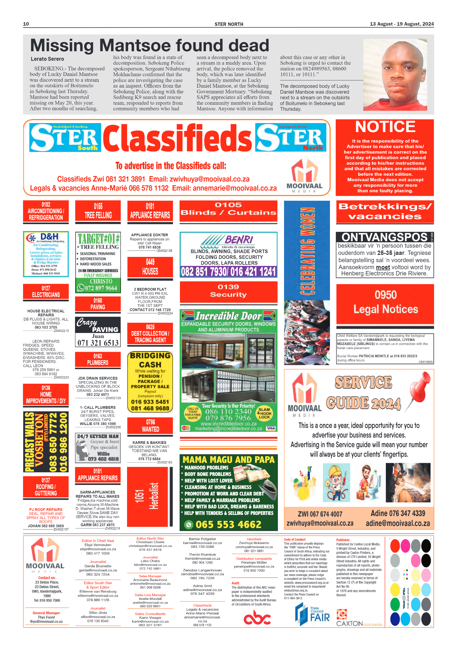 STER NORTH 13 August – 19 August, 2024 page 10