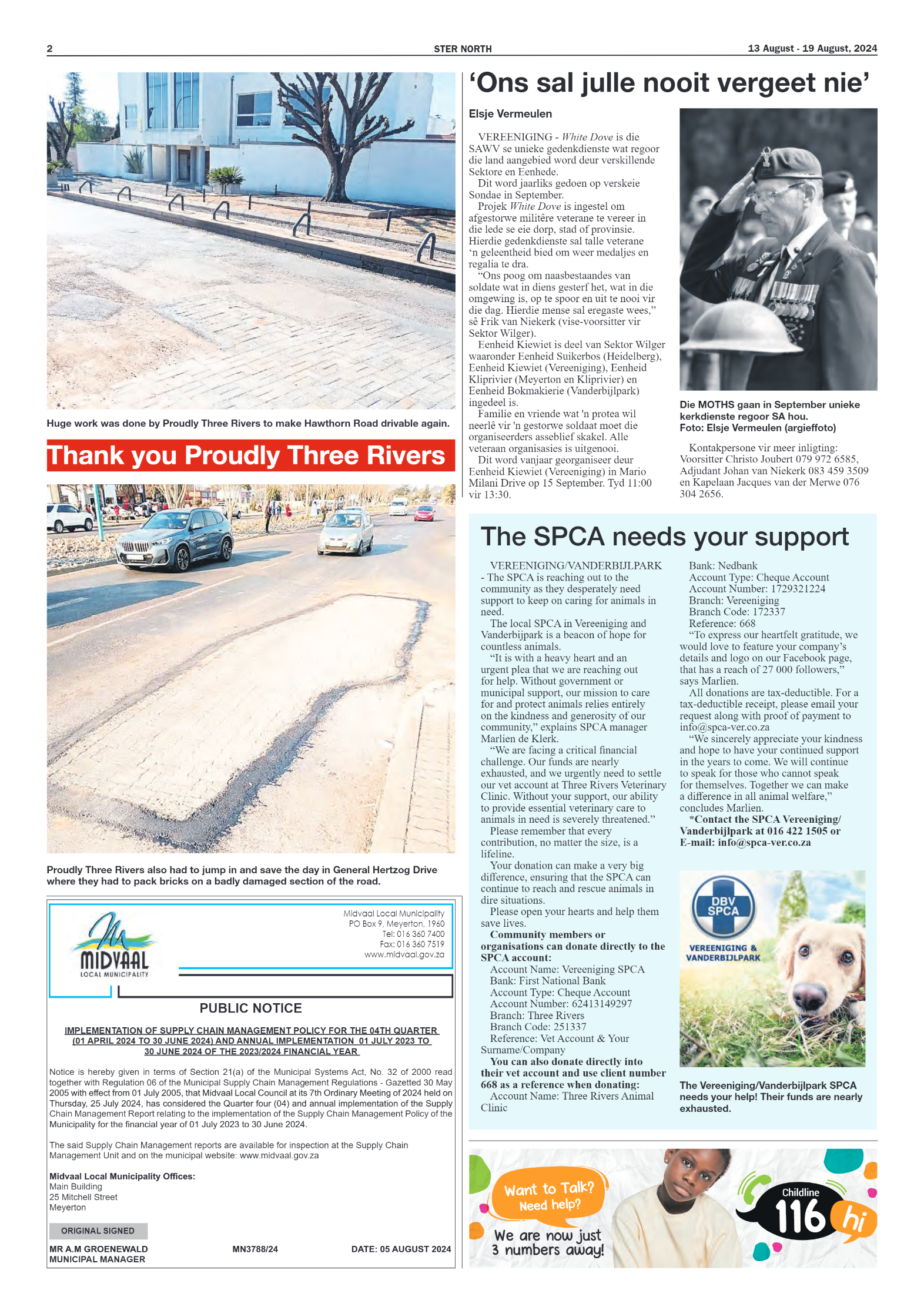 STER NORTH 13 August – 19 August, 2024 page 2