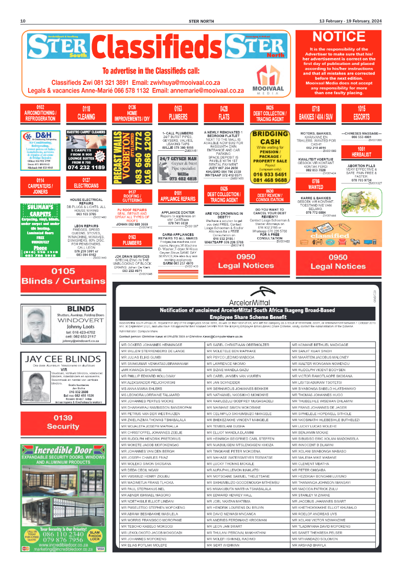 STER NORTH 13 February – 19 February, 2024 page 10