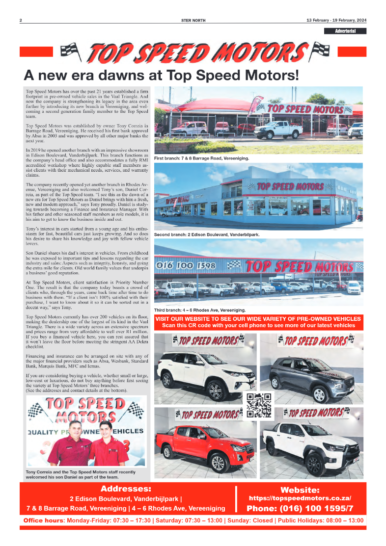 STER NORTH 13 February – 19 February, 2024 page 2