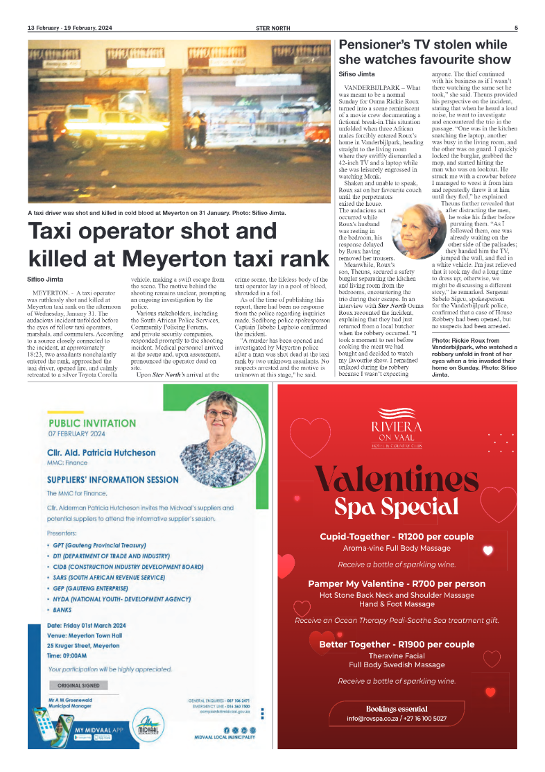 STER NORTH 13 February – 19 February, 2024 page 5