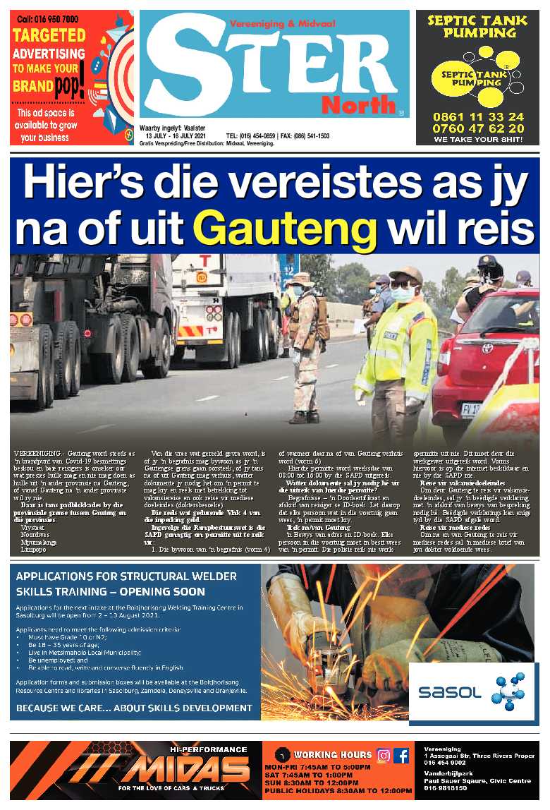 STER NORTH 13 July – 16 July 2021 page 1