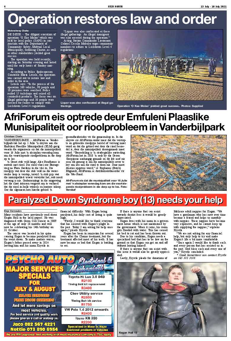 STER NORTH 13 July – 16 July 2021 page 4